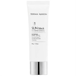 Medi-Peel﻿ Осветляющий солнцезащитный крем Derma Maison Sun Block Cell Repair Whitening SPF50+ PA++++ 10631 - фото 1193