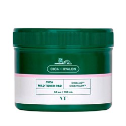 Vt Cosmetics Успокаивающие пэды с центеллой Cica Mild Toner Pad 60шт 10748 - фото 1388