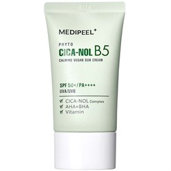 MEDIPEEL Успокаивающий санскрин с центеллой Phyto Cica-Nol B5 Calming Vegan Sun Cream SPF50+ PA++++ 50ml 10144 - фото 305
