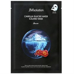 JMsolution Тонизирующая тканевая маска с экстрактом камелии Camellia Glacier Water Iceland Mask 10646 - фото 1211