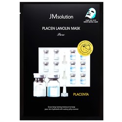 JMSolution Плацентарная тканевая маска с ланолином Placen Lanolin Mask Pure 10649 - фото 1215