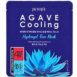 Petitfee Охлаждающая гидрогелевая маска с экстрактом агавы Agave Cooling Hydrogel Face Mask 11096