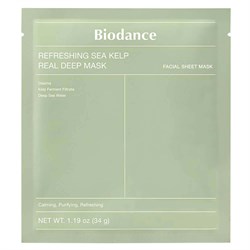 Biodance Успокаивающая гидрогелевая маска с водорослями Refreshing Sea Kelp Real Deep Mask 11151