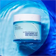 IsNtree Увлажняющий крем для сужения пор Ultra-low Molecular Hyaluronic Acid Zinc Aqua Cream 80ml 10948